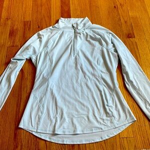 Sky blue workout long sleeve top